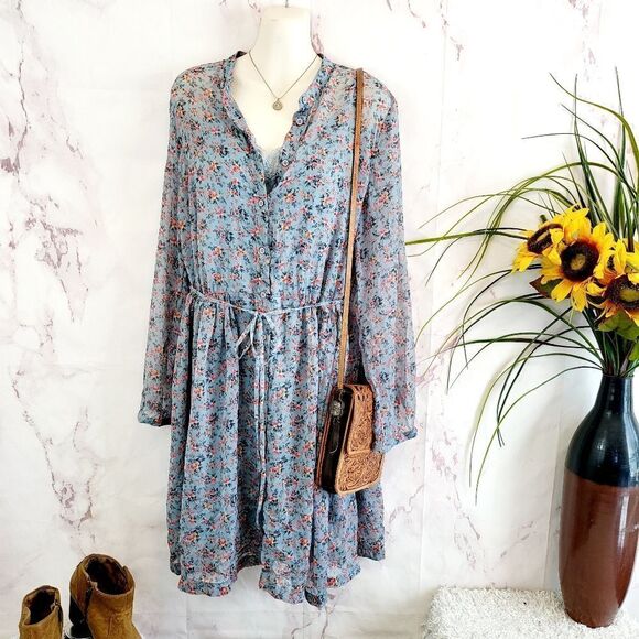 French Connection flowy floral print dress - Picture 2 of 6